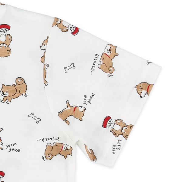 いぬ・昆虫総柄半袖Tシャツ