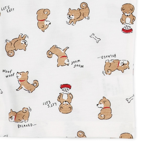 いぬ・昆虫総柄半袖Tシャツ