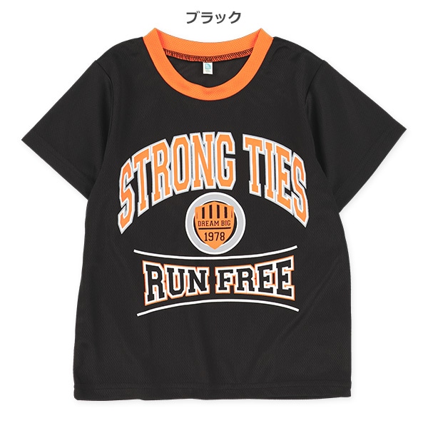 メッシュフロントロゴ半袖Tシャツ