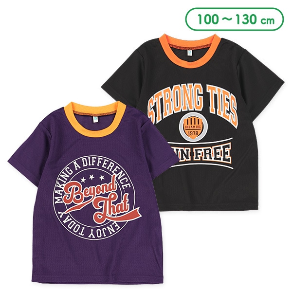 メッシュフロントロゴ半袖Tシャツ