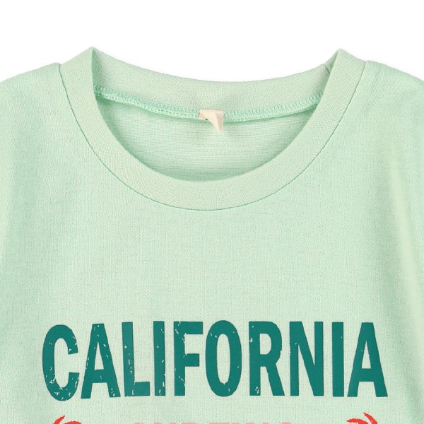 ビーチロゴプリント半袖Tシャツ