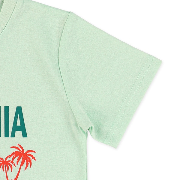 ビーチロゴプリント半袖Tシャツ