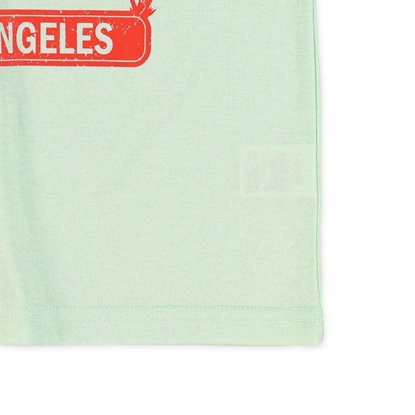 ビーチロゴプリント半袖Tシャツ