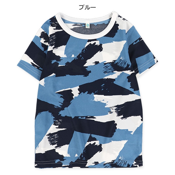 メッシュペンキ半袖Tシャツ