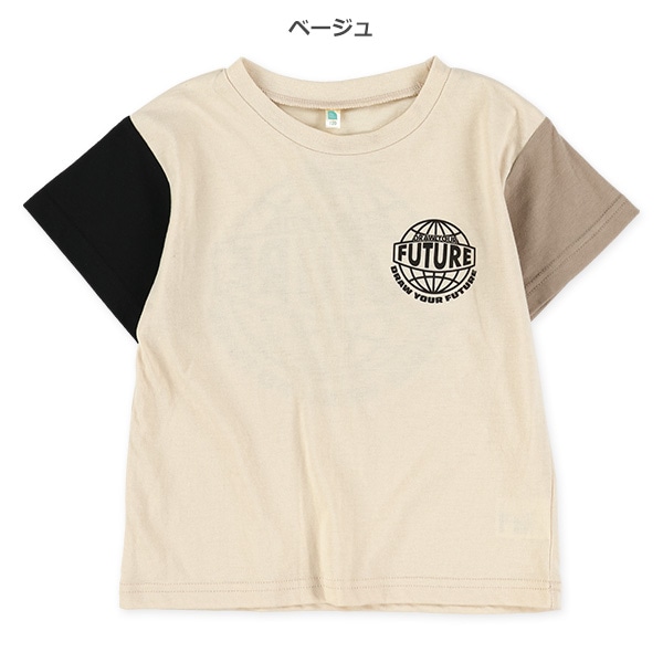 サークルロゴ配色半袖Tシャツ
