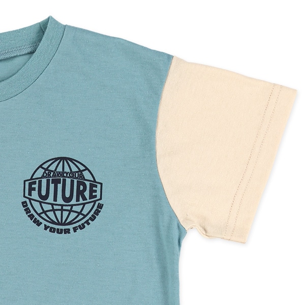 サークルロゴ配色半袖Tシャツ