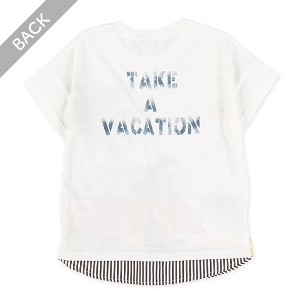 サメドライバードロップショルダー半袖Tシャツ