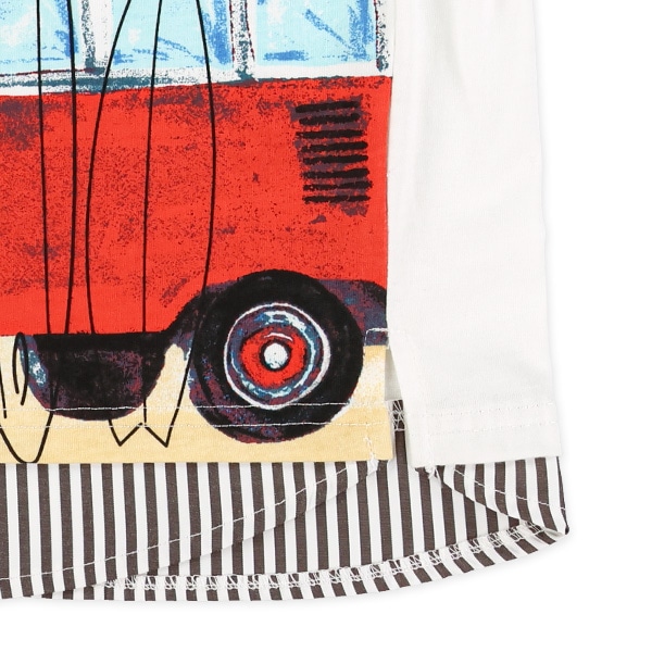 サメドライバードロップショルダー半袖Tシャツ