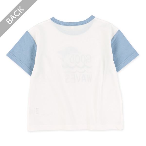 接触冷感マリンロゴプリント半袖Tシャツ