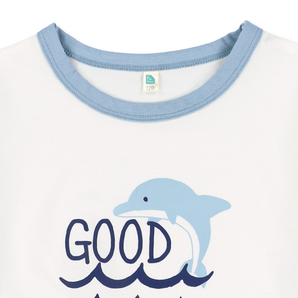 接触冷感マリンロゴプリント半袖Tシャツ