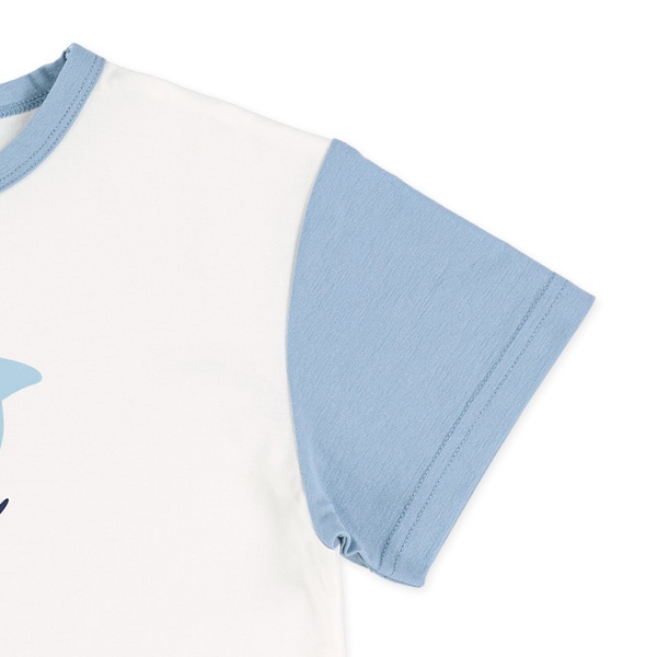 接触冷感マリンロゴプリント半袖Tシャツ