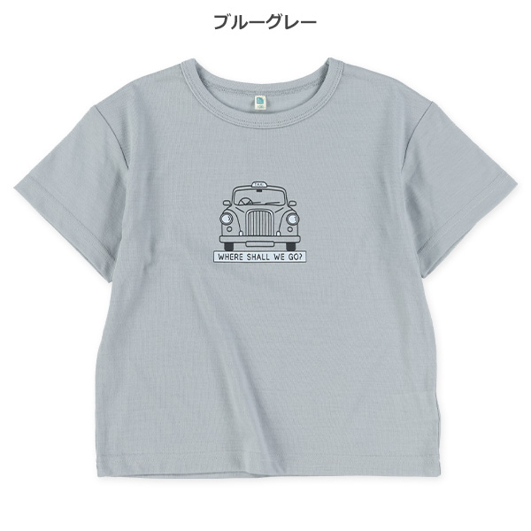 のりものプリント半袖Tシャツ