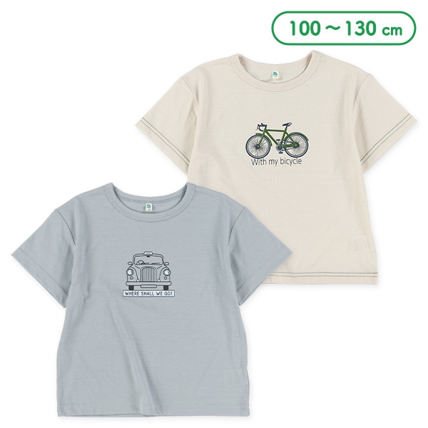 のりものプリント半袖Tシャツ