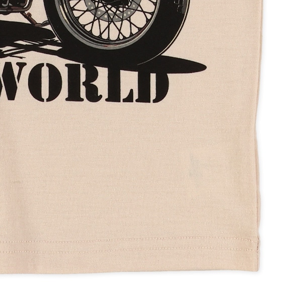バイクロゴプリント半袖Tシャツ
