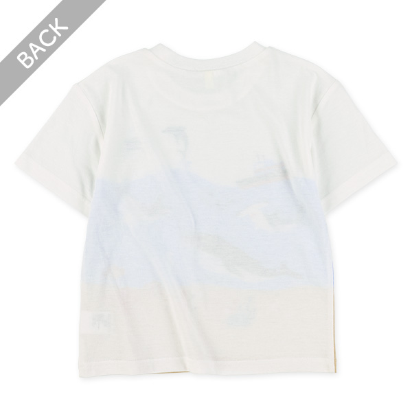 恐竜・海の生き物プリント半袖Tシャツ