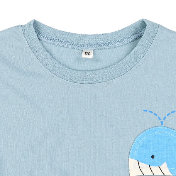 生き物ポケットドロップショルダー半袖Tシャツ