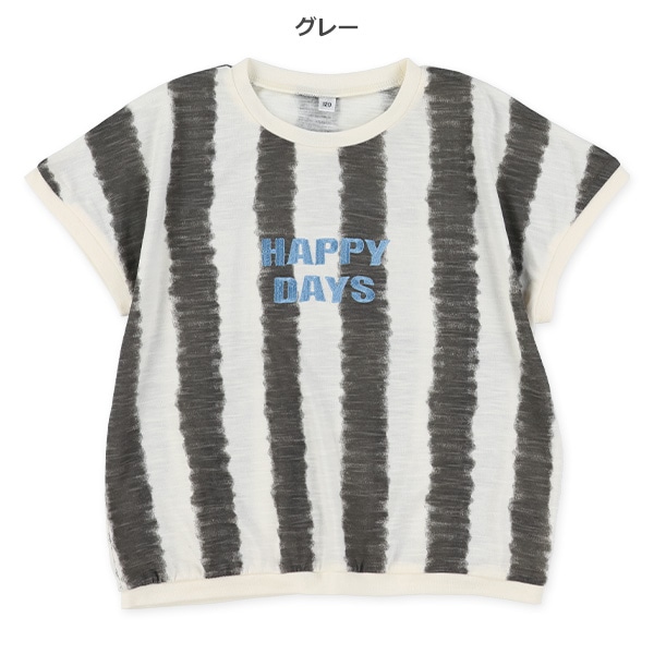 スラブ刺繍半袖Tシャツ