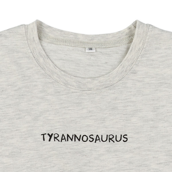 異素材アップリケ半袖Tシャツ