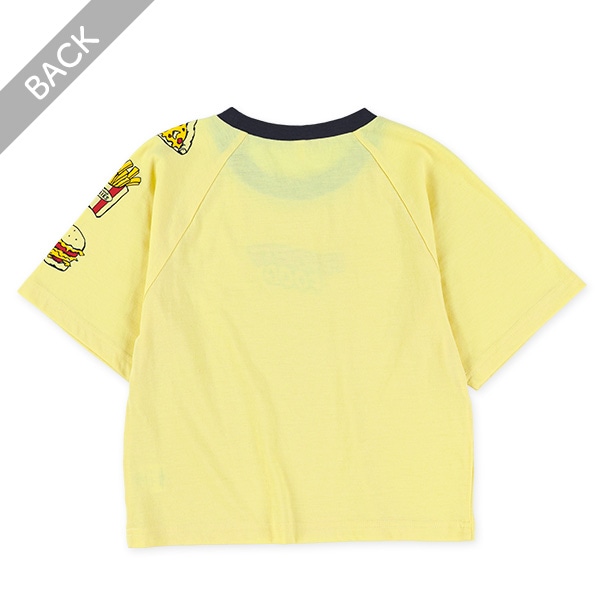 ファーストフード柄半袖Tシャツ