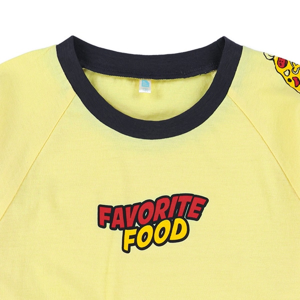 ファーストフード柄半袖Tシャツ