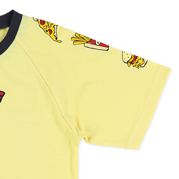 ファーストフード柄半袖Tシャツ