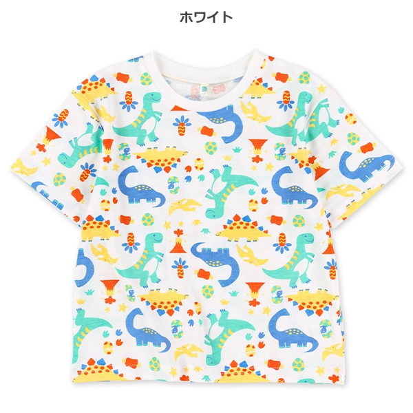 カラフル恐竜半袖Tシャツ
