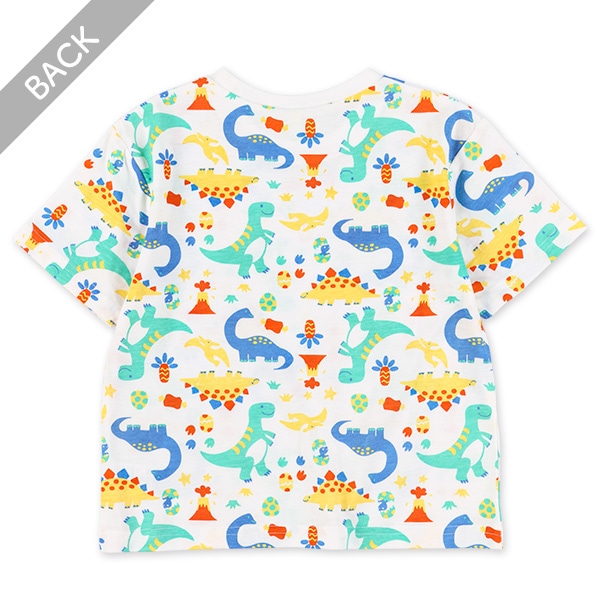 カラフル恐竜半袖Tシャツ