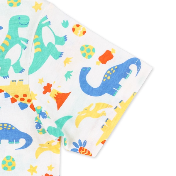 カラフル恐竜半袖Tシャツ