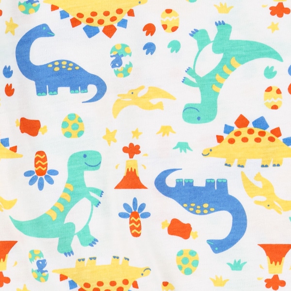 カラフル恐竜半袖Tシャツ