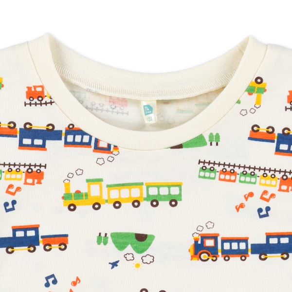 電車・汽車カラフル半袖Tシャツ