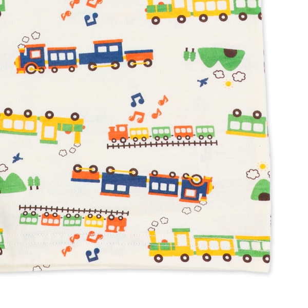 電車・汽車カラフル半袖Tシャツ