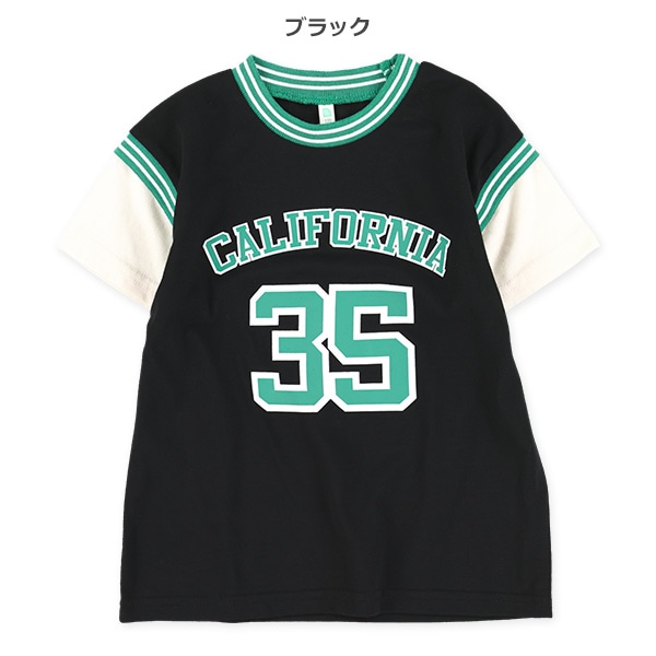 ロゴレイヤード風半袖Tシャツ