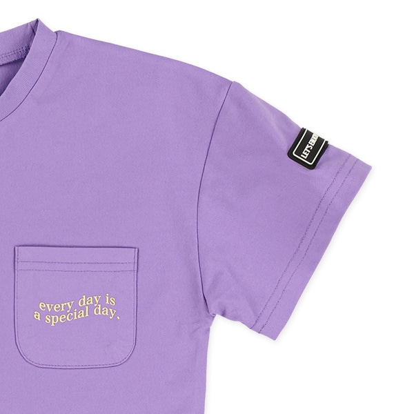 さらさら天竺胸ポケット付き半袖Tシャツ