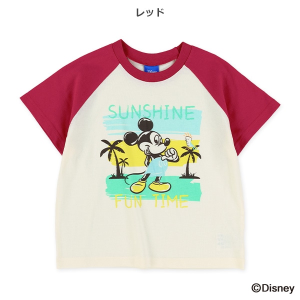 ラグラン半袖Tシャツ（ミッキーマウス）