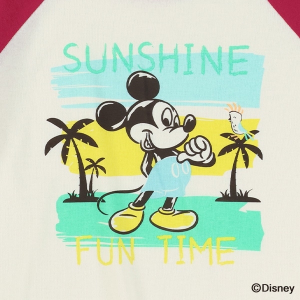 ラグラン半袖Tシャツ（ミッキーマウス）