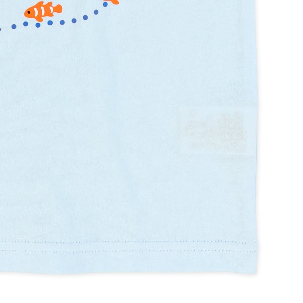 海の生き物プリント半袖Tシャツ