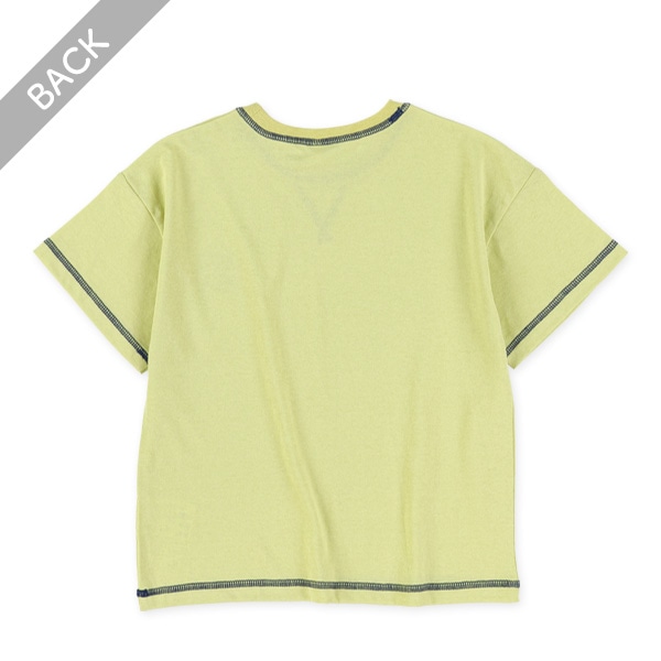 ステッチカラーロゴ半袖Tシャツ