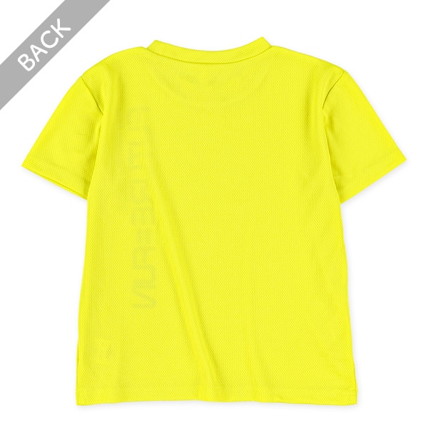 ロゴプリントメッシュ半袖Tシャツ
