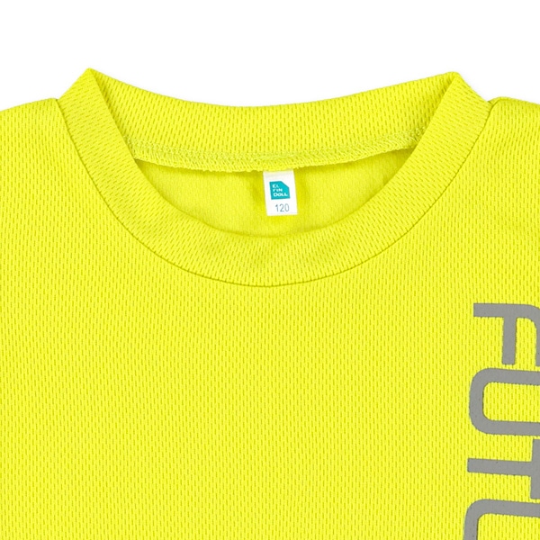 ロゴプリントメッシュ半袖Tシャツ