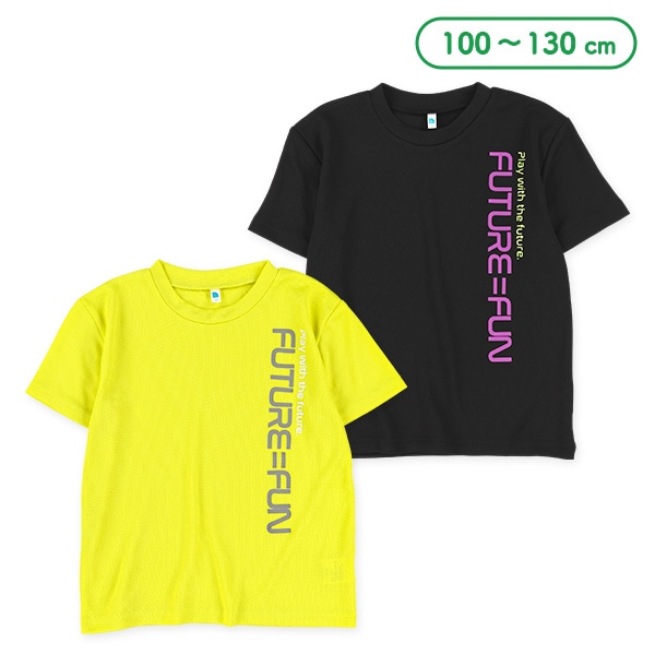ロゴプリントメッシュ半袖Tシャツ