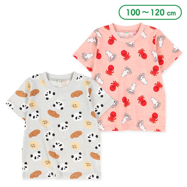 生き物総柄半袖Tシャツ