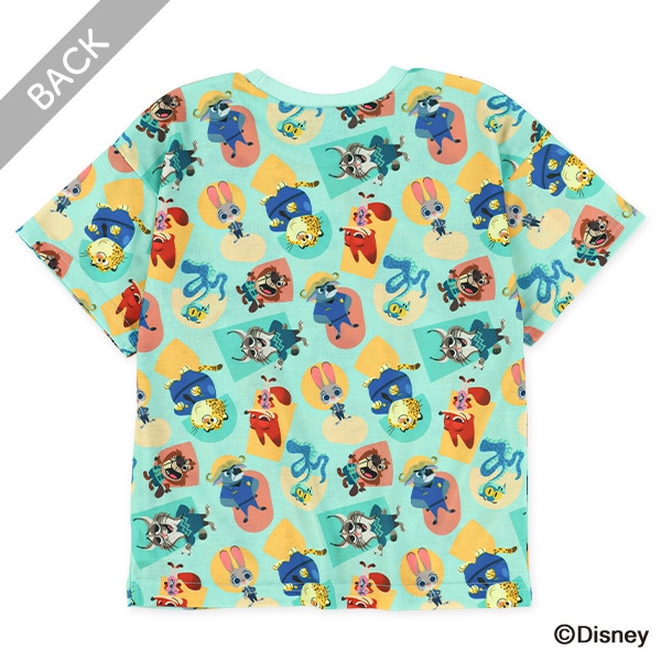 ズートピア総柄半袖Tシャツ