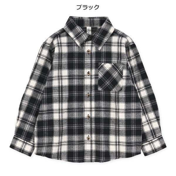 ビエラチェック柄長袖シャツ