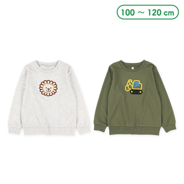 ミニ裏毛チェーン刺繍トレーナー