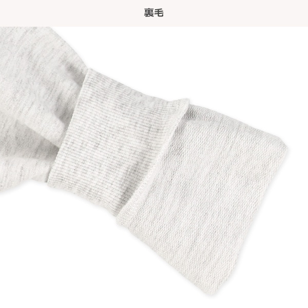 ミニ裏毛ロゴプリント薄手トレーナー