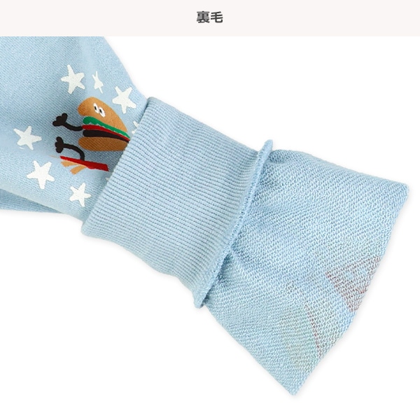 ミニ裏毛食べ物総柄トレーナー