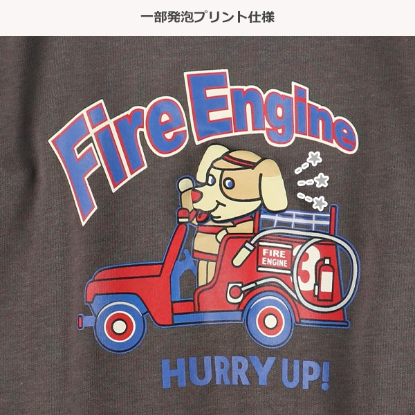 ミニ裏毛アニマル発泡ロゴプリントトレーナー