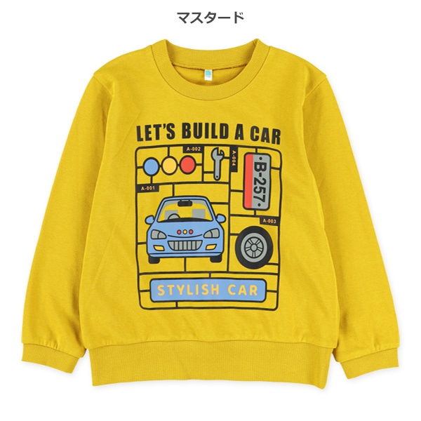 ミニ裏毛プラモデルプリントトレーナー