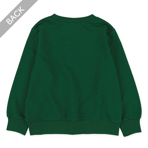 ミニ裏毛ヴィンテージ風英字ロゴ薄手トレーナー