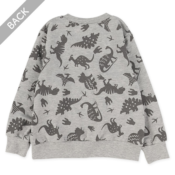 ミニ裏毛恐竜薄手トレーナー